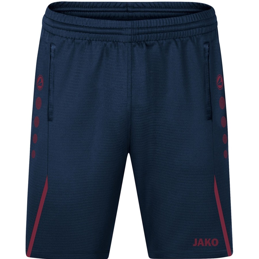 Kinder Jako Shorts | Jako Kinder Trainingsshorts Challenge Blau-Rot