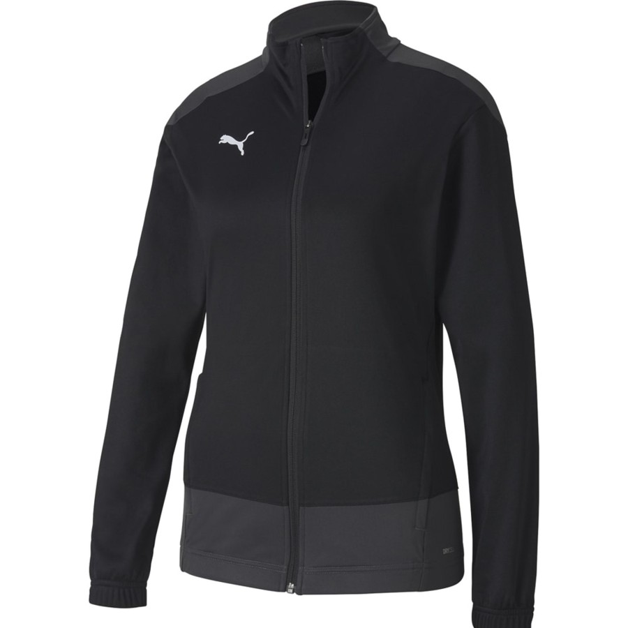 Damen Puma Jacken | Puma Damen Trainingsjacke Teamgoal 23 Schwarz-Grau