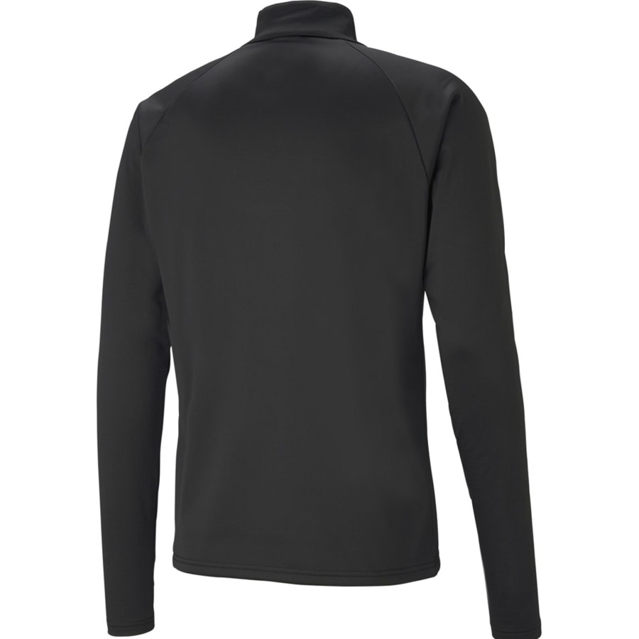 Herren Puma Sweatshirts | Puma 1/4 Zip Top Teamliga Schwarz-Weis