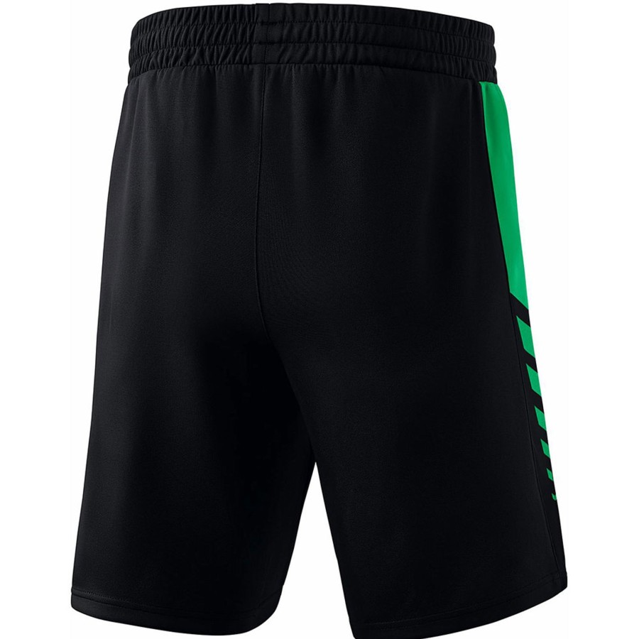 Kinder Erima Shorts | Erima Kinder Training Shorts Six Wings Schwarz-Grun