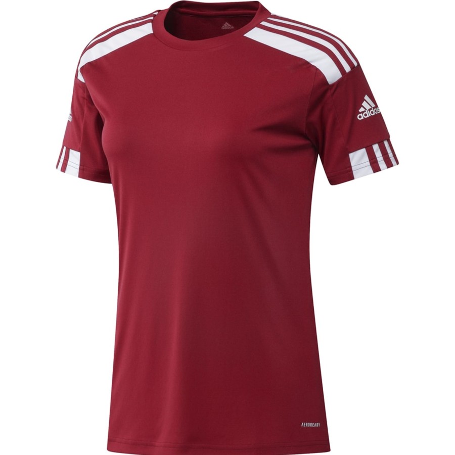 Damen Adidas Trikots | Adidas Damen Kurzarm Trikot Squadra 21 Rot-Weis