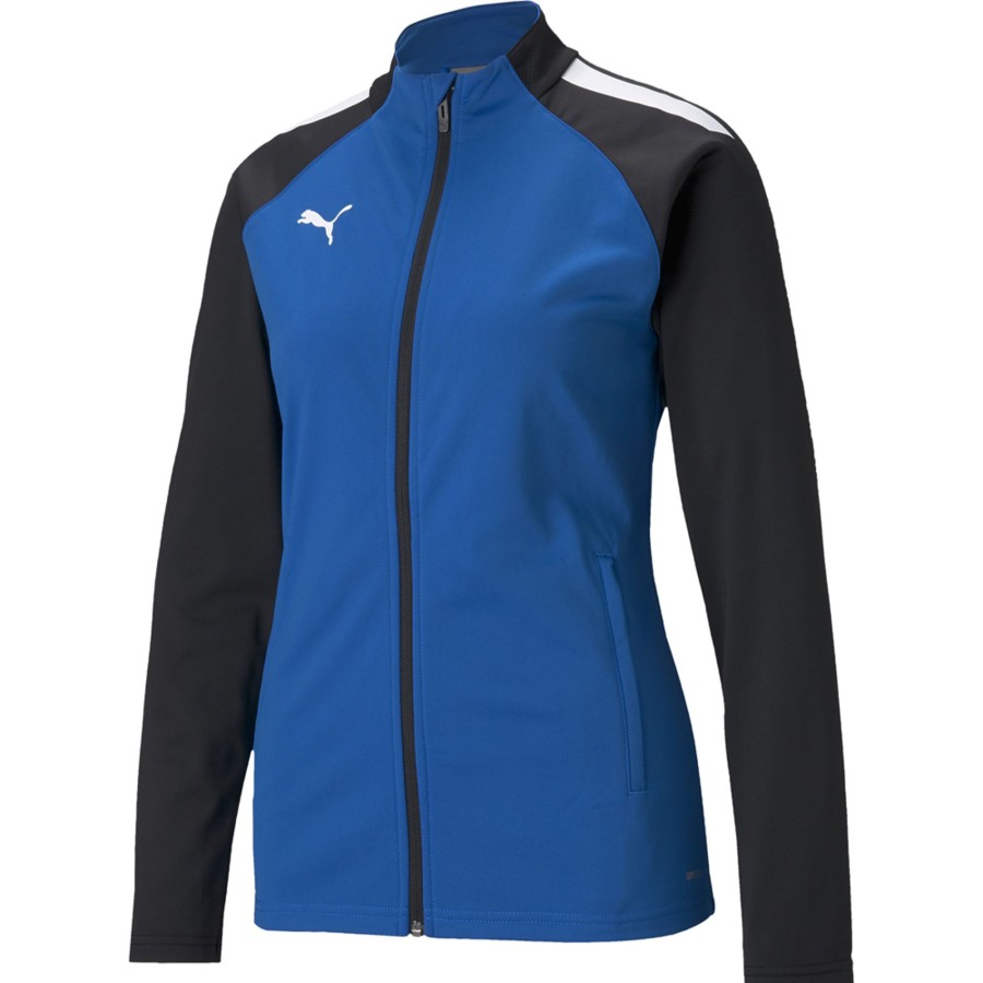 Damen Puma Jacken | Puma Damen Trainingsjacke Teamliga Blau-Schwarz