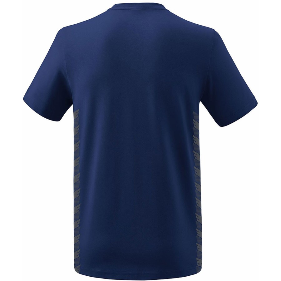 Kinder Erima T-Shirts | Erima Kinder T-Shirt Essential Team Blau-Grau