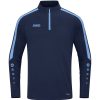 Herren Jako Sweatshirts | Jako Herren Ziptop Power Marine/Skyblue