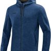 Herren Jako Jacken | Jako Premium Basics Kapuzenjacke Marine Meliert