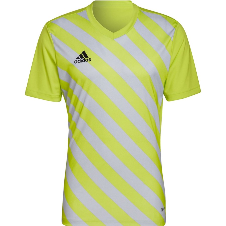 Herren Adidas Trikots | Adidas Herren Gfx Trikot Entrada 22 Gelb-Grau