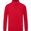 Herren Jako Sweatshirts | Jako Herren Ziptop Organic Rot