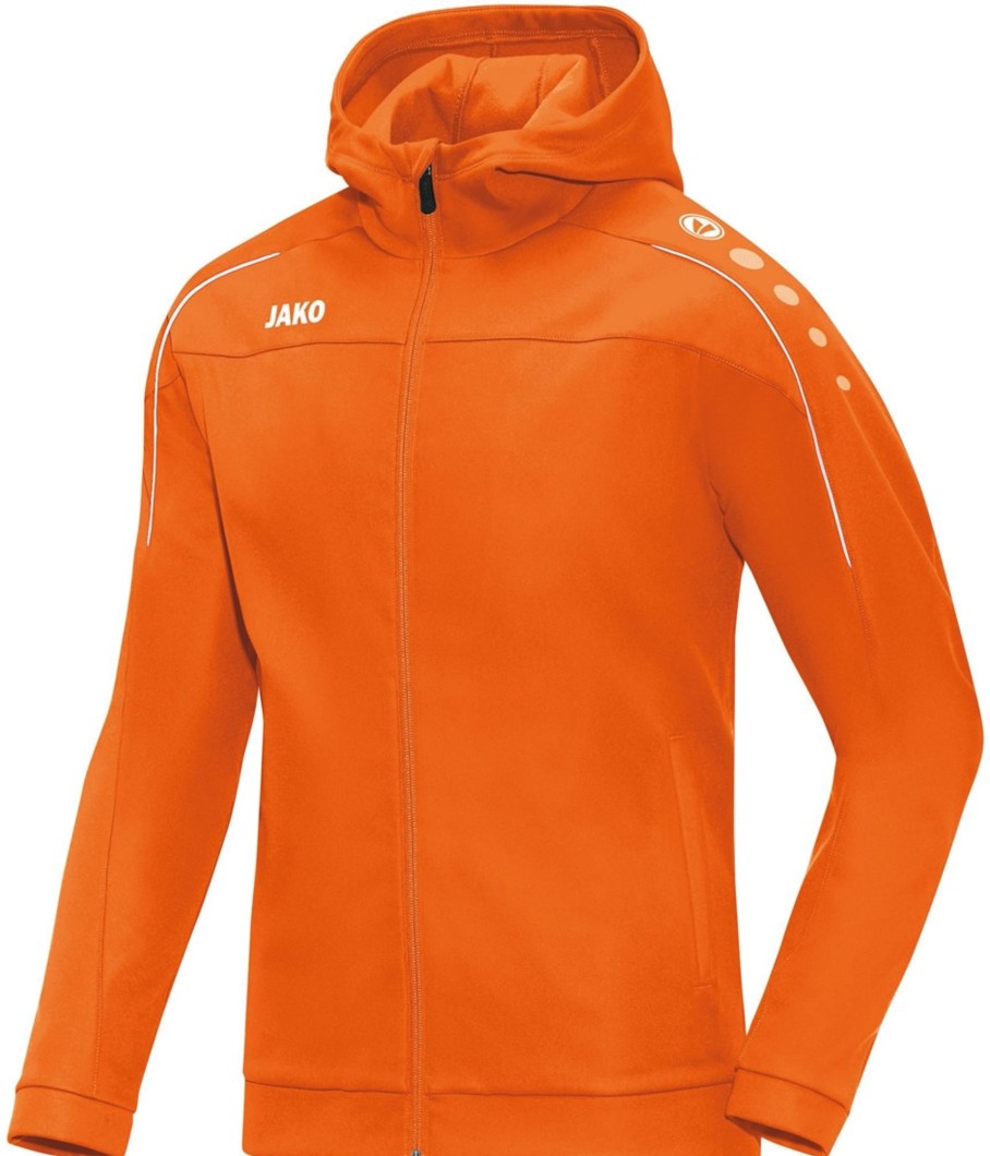 Damen Jako Jacken | Jako Classico Damen Kapuzenjacke Neonorange