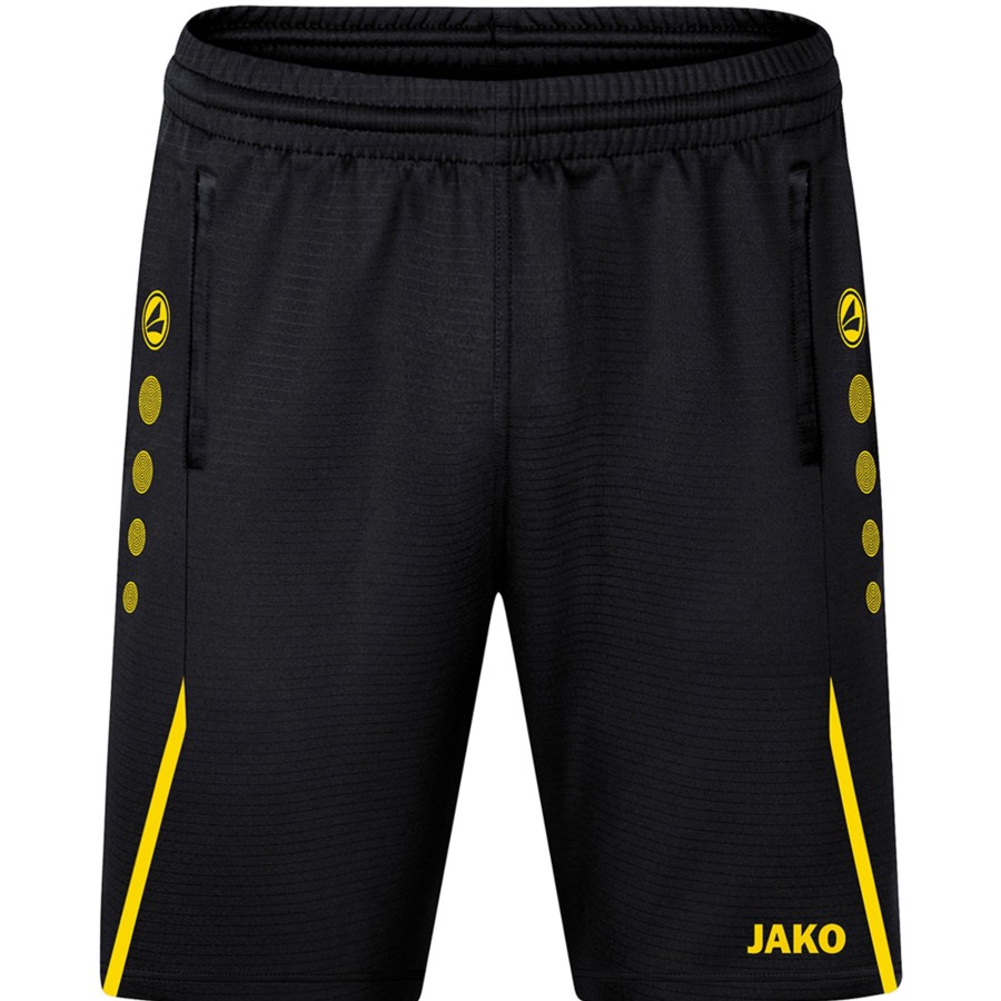 Kinder Jako Shorts | Jako Kinder Trainingsshorts Challenge Schwarz-Gelb