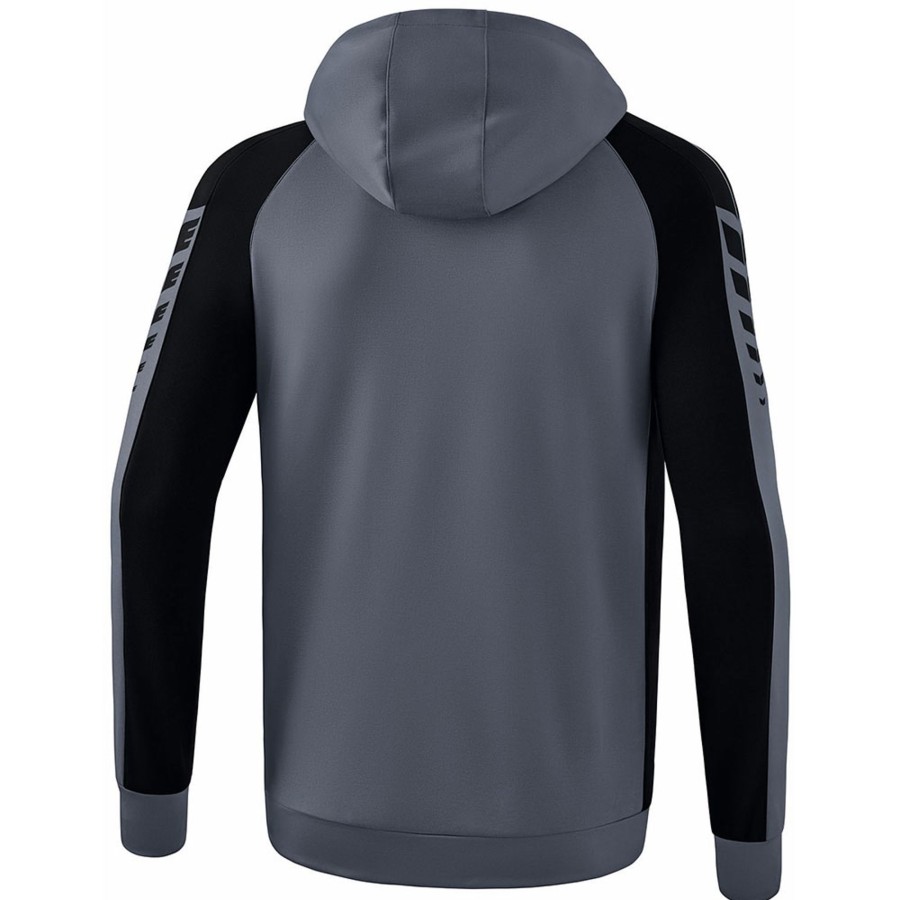 Herren Erima Jacken | Erima Herren Trainingsjacke Mit Kapuze Six Wings Grau