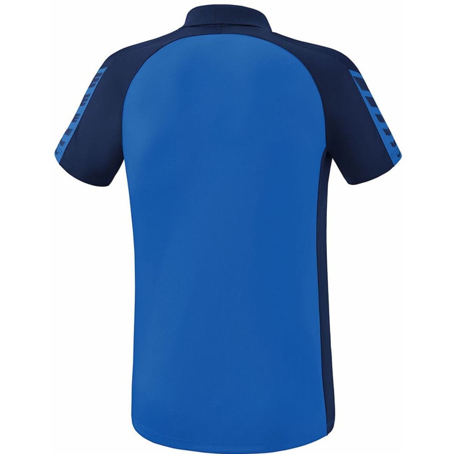 Herren Erima Polo-Shirts | Erima Herren Polo Shirt Six Wings Blau