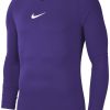 Kinder Nike Baselayer | Nike Park First Layer Kinder Langarm Shirt Court Purple-Weis