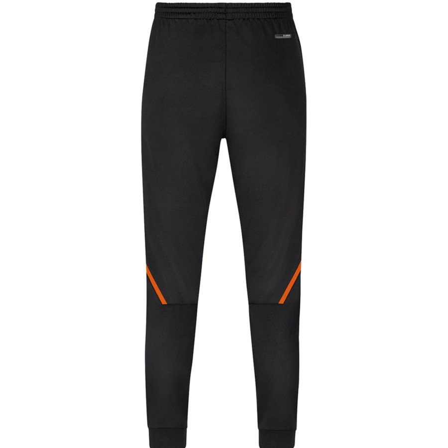 Herren Jako Trainingshosen | Jako Herren Polyesterhose Challenge Schwarz-Orange