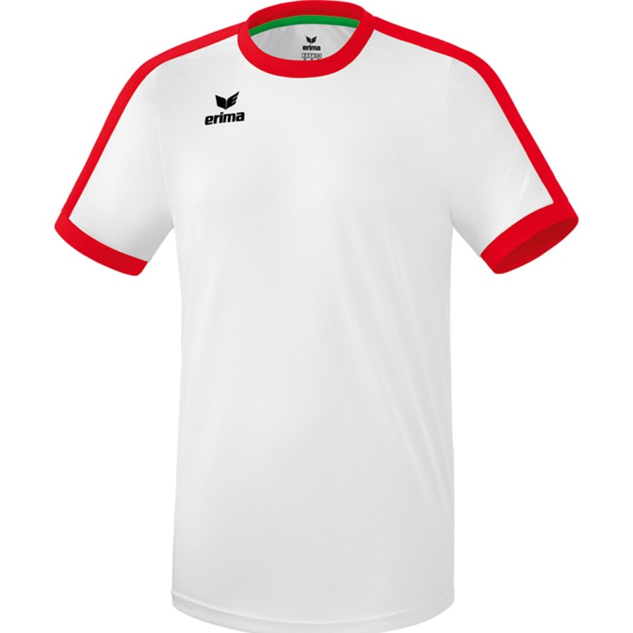 Kinder Erima Trikots | Erima Kinder Kurzarm Trikot Retro Star Weis-Rot