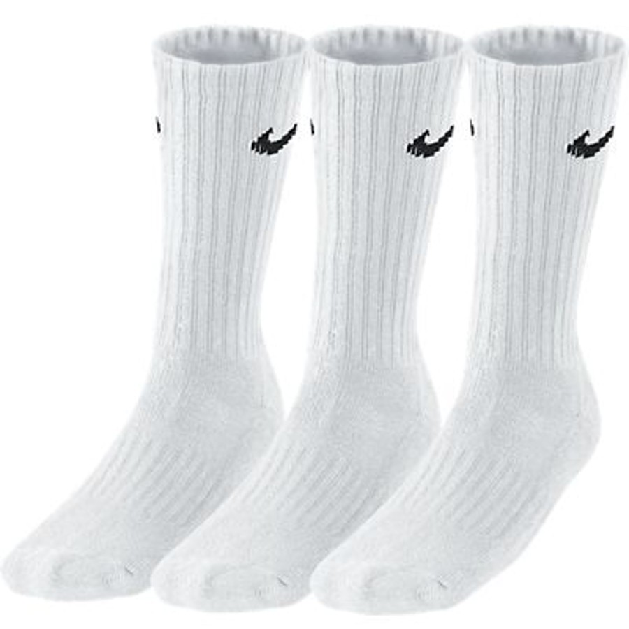 Herren Nike Socken | Nike 3Er Pack Value Crew Sportsocken Weis