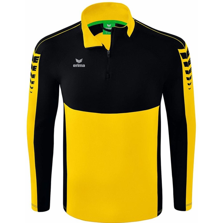 Kinder Erima Sweatshirts | Erima Kinder Trainingstop Six Wings Gelb-Schwarz