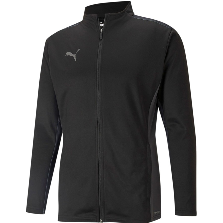 Herren Puma Jacken | Puma Trainingsjacke Teamcup Schwarz-Grau