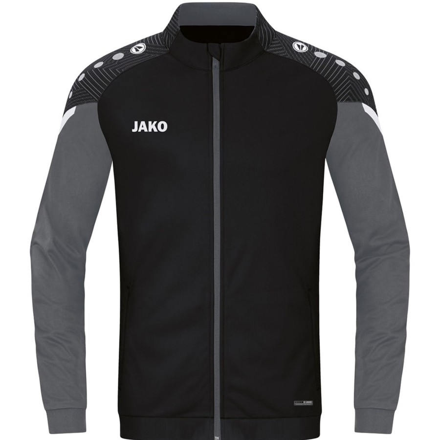 Kinder Jako Jacken | Jako Kinder Polyesterjacke Performance Schwarz-Grau