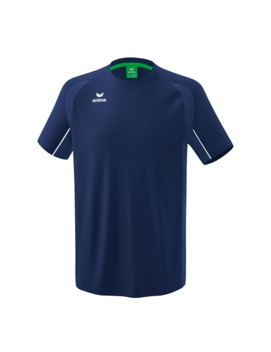 Herren Erima T-Shirts | Erima Liga Star Trainings T-Shirt New Navy/Weis Gunstig