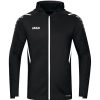 Herren Jako Jacken | Jako Herren Trainingsjacke Mit Kapuze Challenge Schwarz-Weis