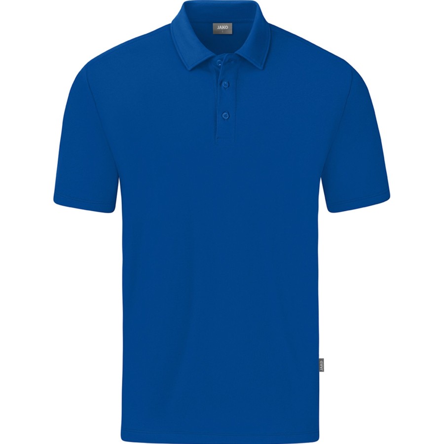 Herren Jako Polo-Shirts | Jako Herren Polo Organic Stretch Blau