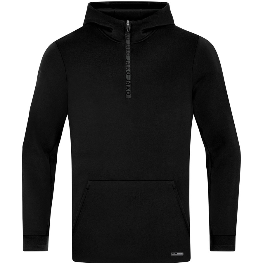 Herren Jako Hoodies | Jako Herren Zip Hoodie Pro Casual Schwarz