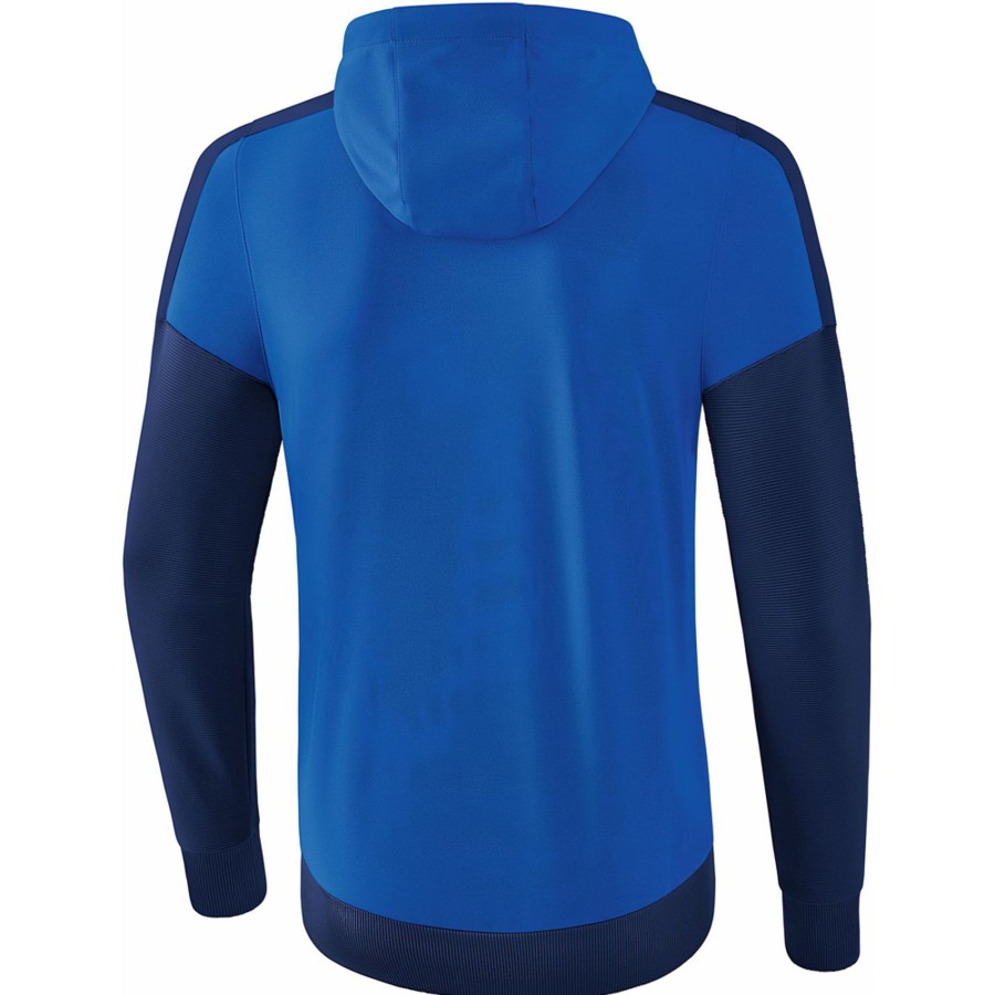 Herren Erima Jacken | Erima Herren Trainingsjacke Mit Kapuze Squad Blau