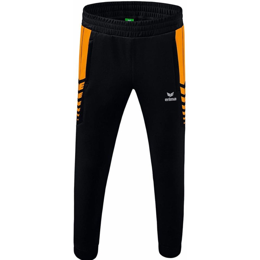 Kinder Erima Trainingshosen | Erima Kinder Trainingshose Six Wings Schwarz-Orange