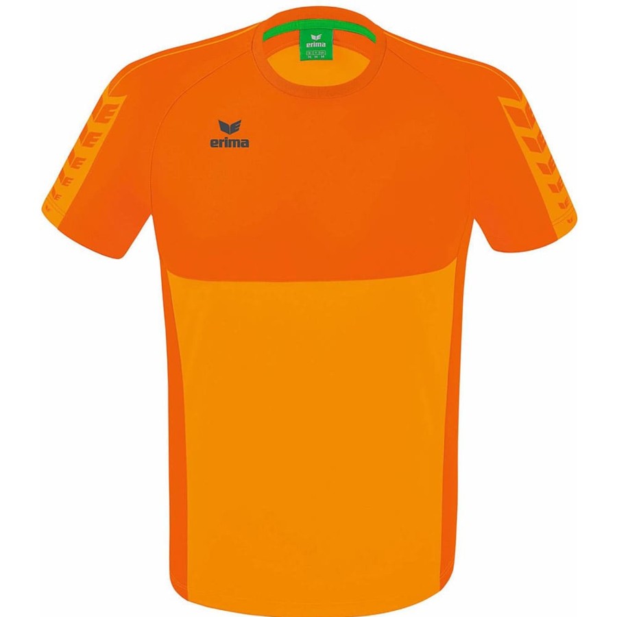 Herren Erima T-Shirts | Erima Herren T-Shirt Six Wings Orange