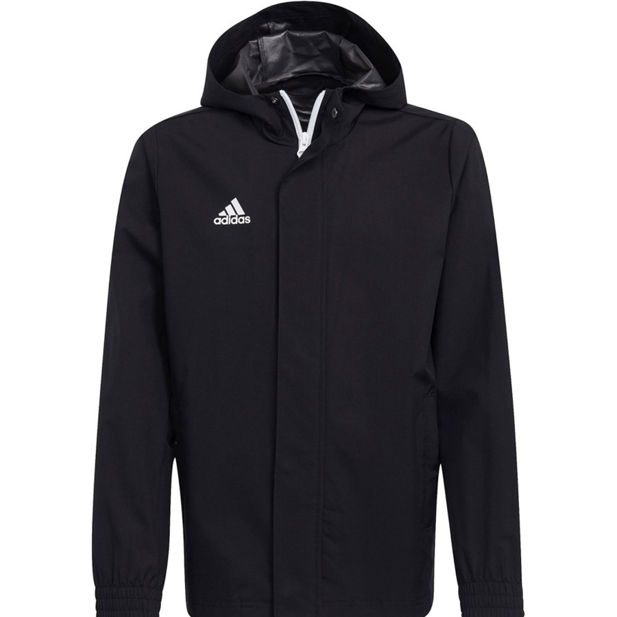 Kinder Adidas Jacken | Adidas Kinder Allwetterjacke Entrada 22 Schwarz