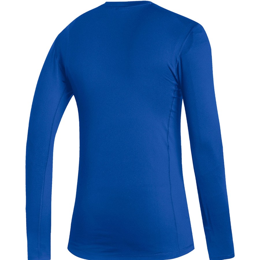 Herren Adidas Baselayer | Adidas Herren Langarm Shirt Techfit Climawarm Blau