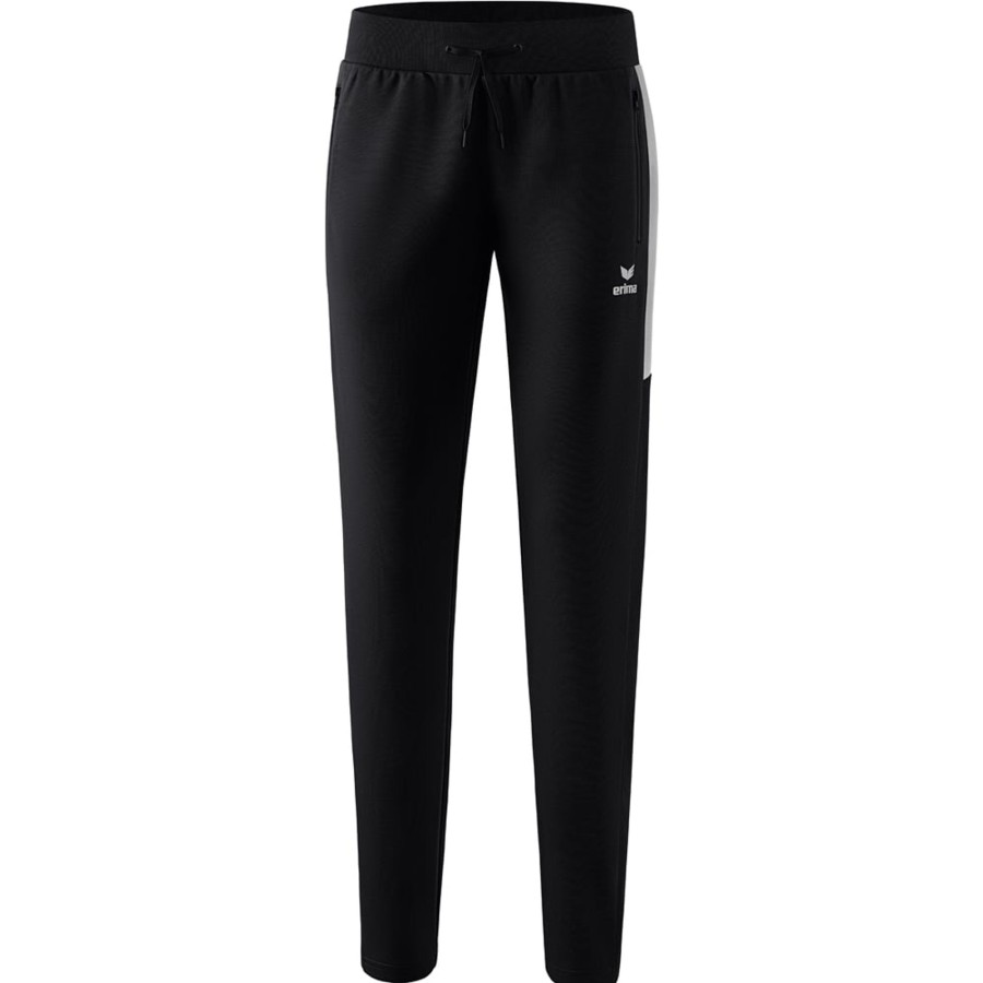 Damen Erima Trainingshosen | Erima Damen Trainingshose Squad Schwarz-Grau