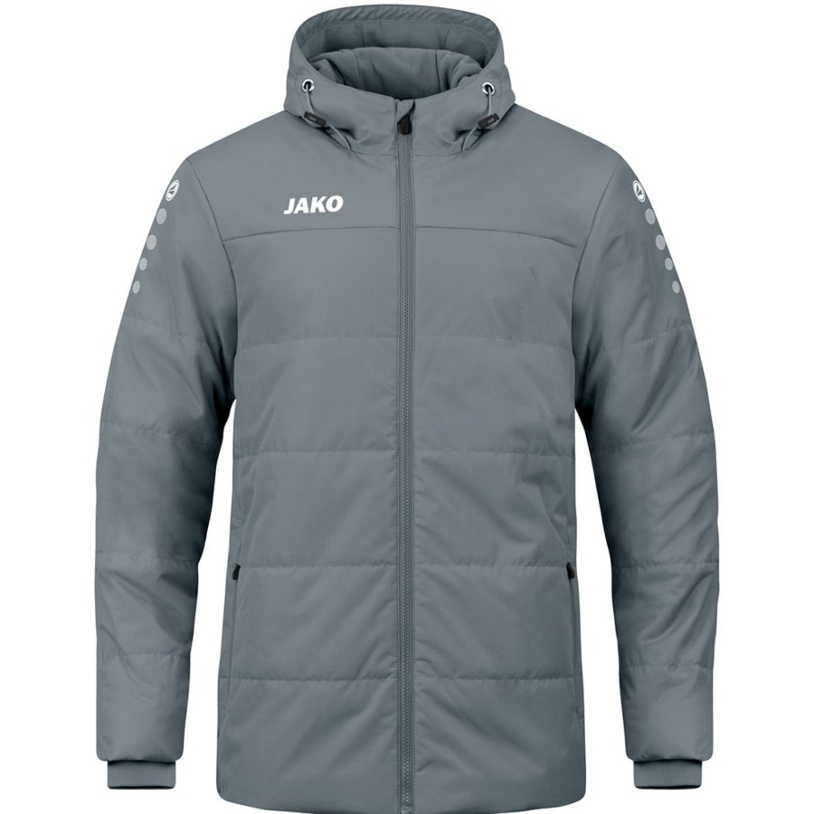 Kinder Jako Jacken | Jako Kinder Coachjacke Team Mit Kapuze Grau