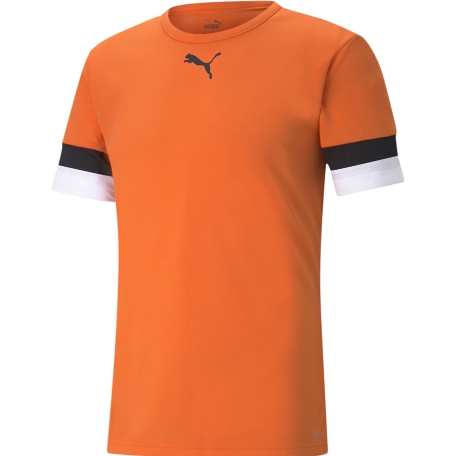 Kinder Puma Trikots | Puma Kinder Trikot Teamrise Orange-Schwarz-Weis