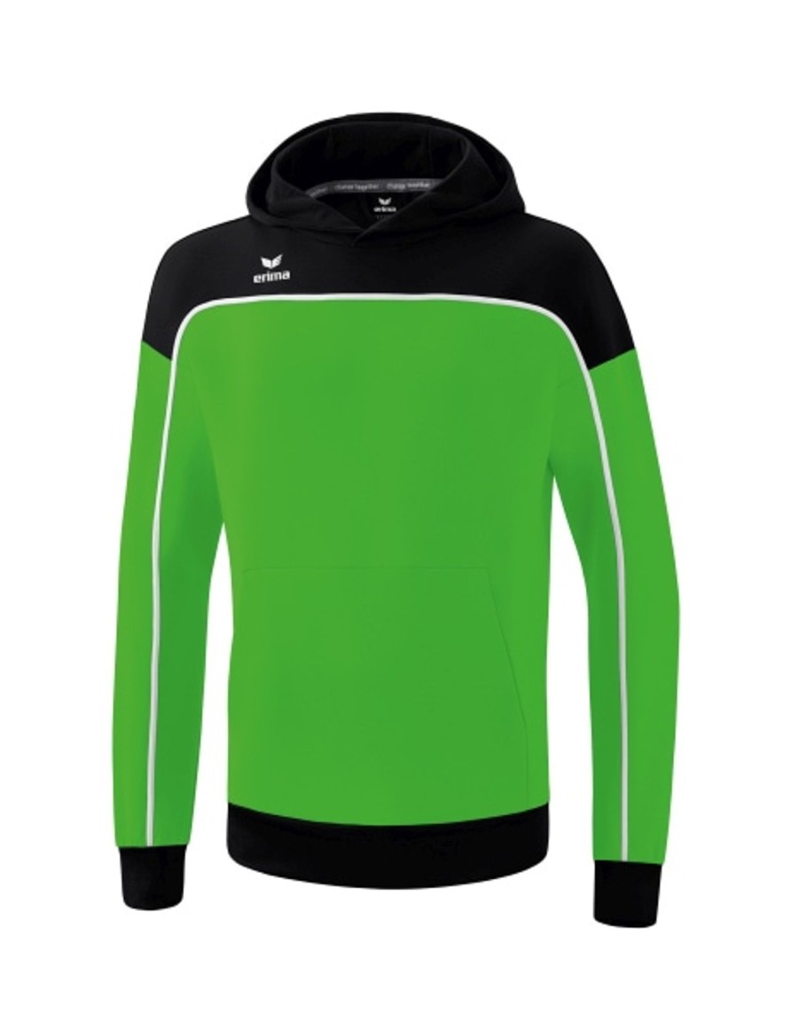 Herren Erima Hoodies | Erima Change By Erima Kapuzensweat Green/Schwarz/Weis Gunstig