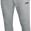 Herren Jako Jogginghosen | Jako Premium Basics Jogginghose Grau Meliert