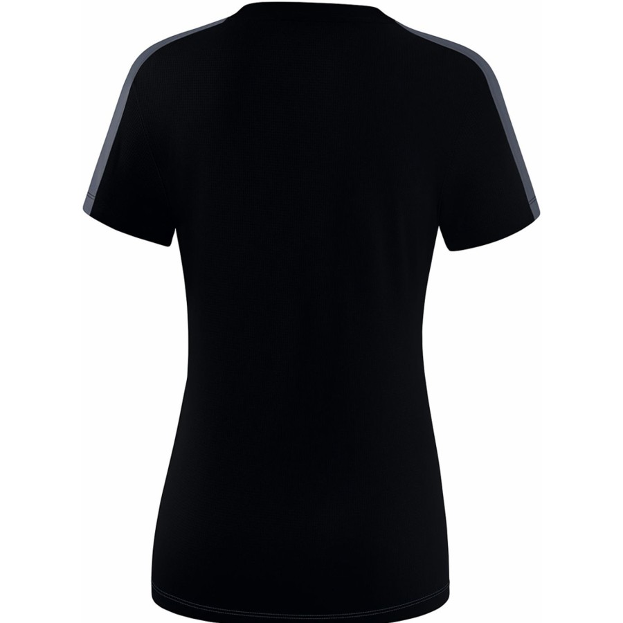 Damen Erima T-Shirts | Erima Damen T-Shirt Squad Schwarz-Grau