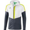 Herren Erima Jacken | Erima Herren Trainingsjacke Mit Kapuze Squad Weis-Grau-Grun