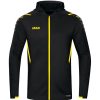 Kinder Jako Jacken | Jako Kinder Trainingsjacke Mit Kapuze Challenge Schwarz-Gelb