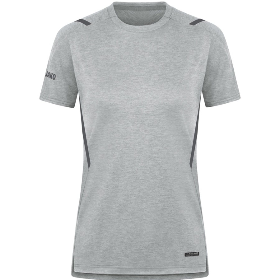 Damen Jako T-Shirts | Jako Damen T-Shirt Challenge Grau