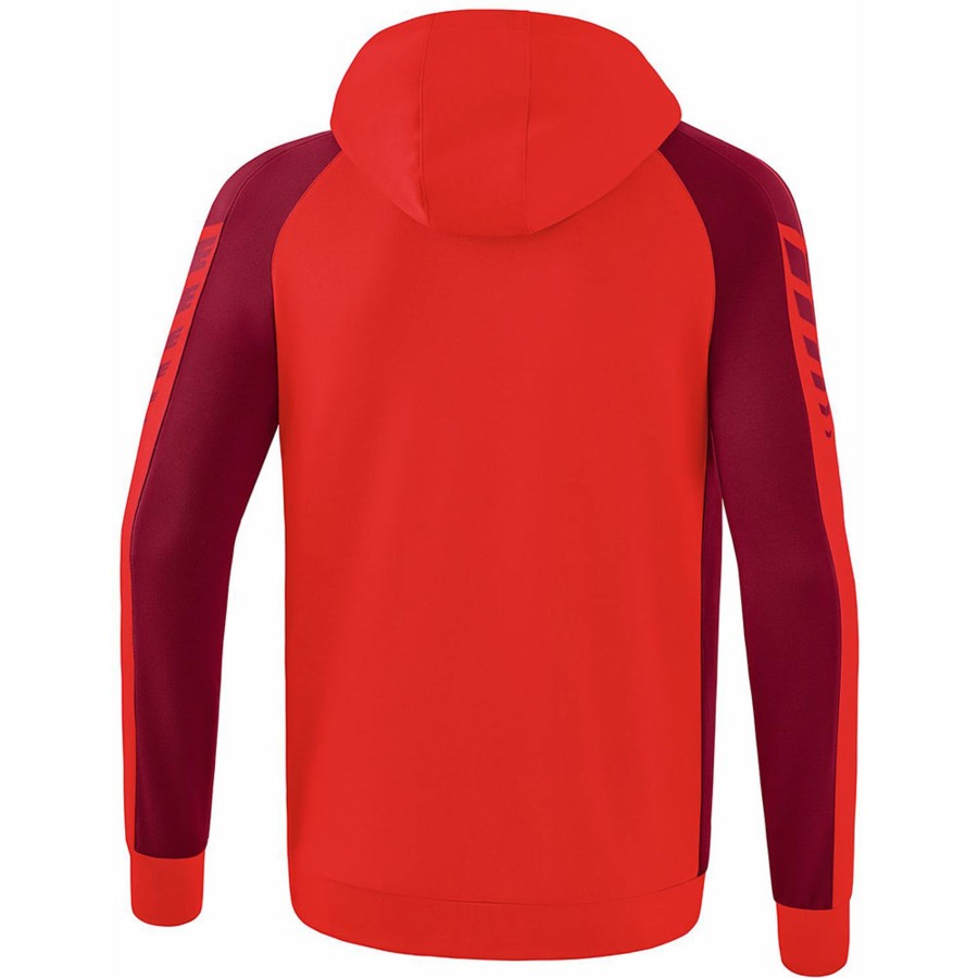 Herren Erima Jacken | Erima Herren Trainingsjacke Mit Kapuze Six Wings Rot