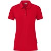 Damen Jako Polo-Shirts | Jako Damen Polo Organic Stretch Rot