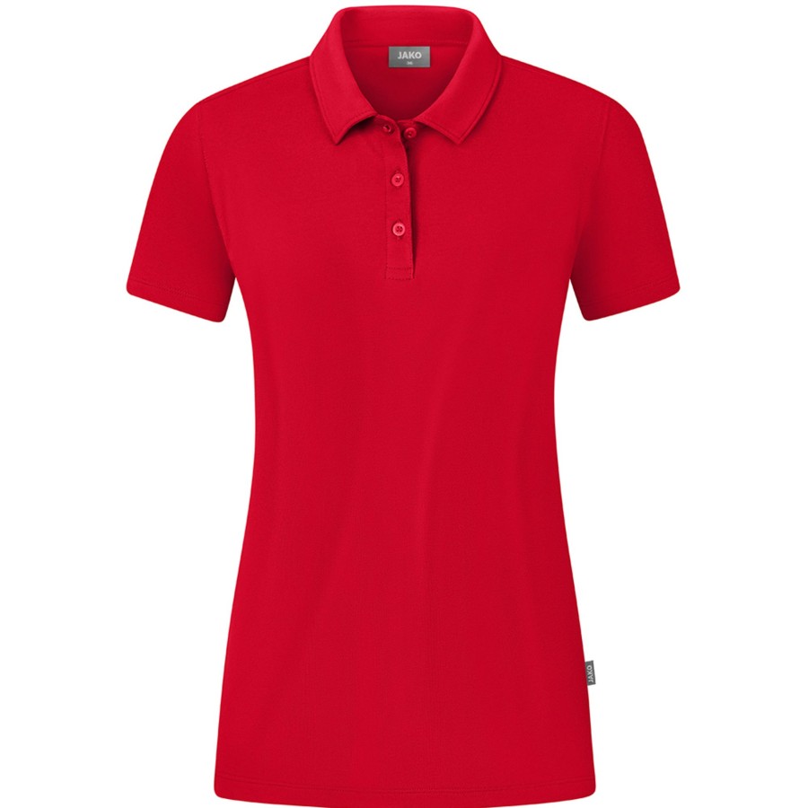 Damen Jako Polo-Shirts | Jako Damen Polo Organic Stretch Rot