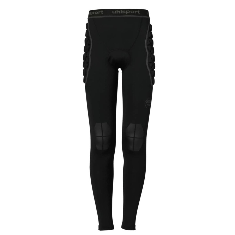 Damen Uhlsport Torwarthosen | Uhlsport Bionikframe Longtight Black Edition Schwarz