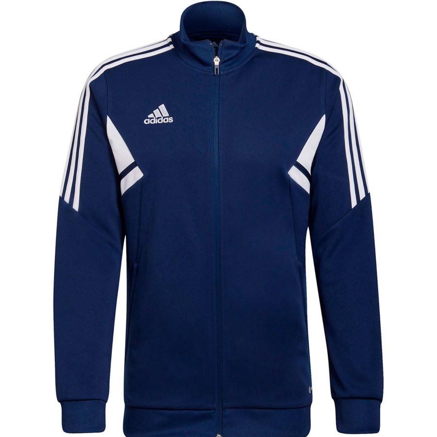 Herren Adidas Jacken | Adidas Herren Trainingsjacke Condivo 22 Blau-Weis