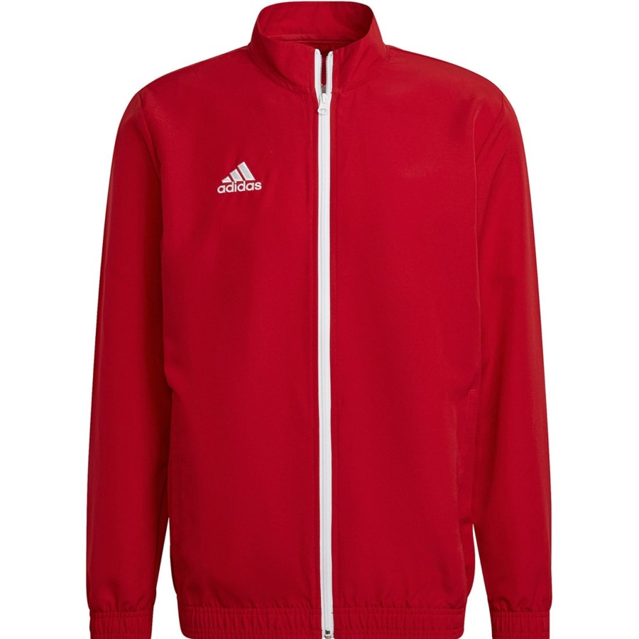 Herren Adidas Jacken | Adidas Prasentationsjacke Entrada 22 Rot