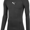 Herren Puma Baselayer | Puma Liga Baselayer Langarm Shirt Warm Puma Black