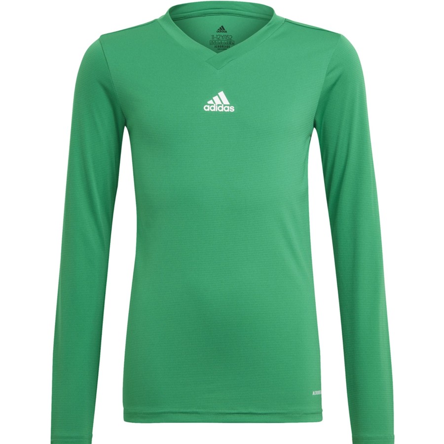 Kinder Adidas Baselayer | Adidas Kinder Langarm Base Shirt Team Grun