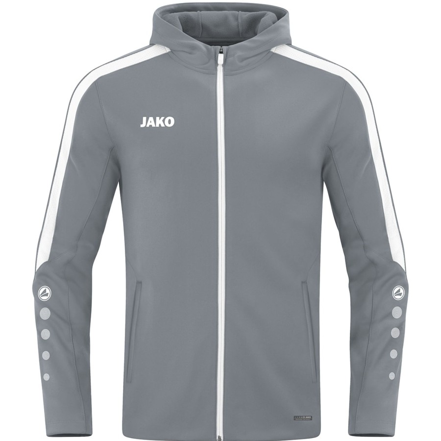 Damen Jako Jacken | Jako Damen Kapuzenjacke Power Steingrau