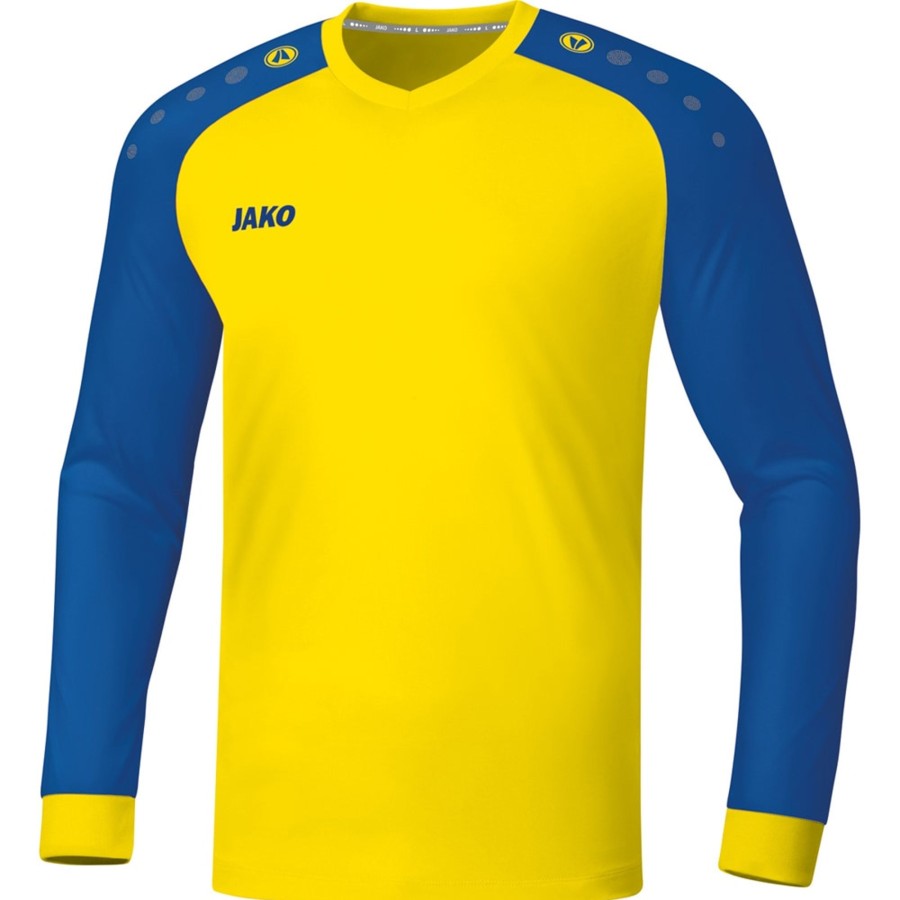 Kinder Jako Trikots | Jako Kinder Langarm Trikot Champ 2.0 Gelb-Blau